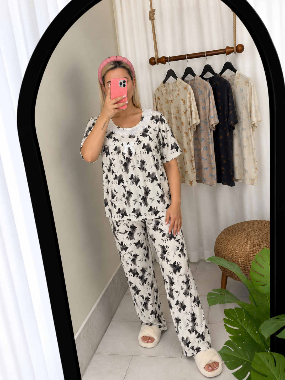 ست تیشرت و شلوار دخترانه برند fashion مدل پروانه نخی اریکا