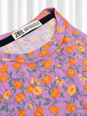 تیشرت دخترانه | زنانه برند زارا مدل سوزنی
